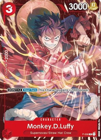 Monkey.D.Luffy - P-006 (Retail Promo) card art