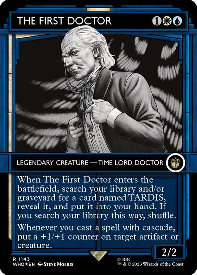 The First Doctor (Showcase) (Surge Foil) card art
