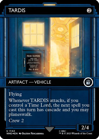 TARDIS (Showcase) (Surge Foil) card art