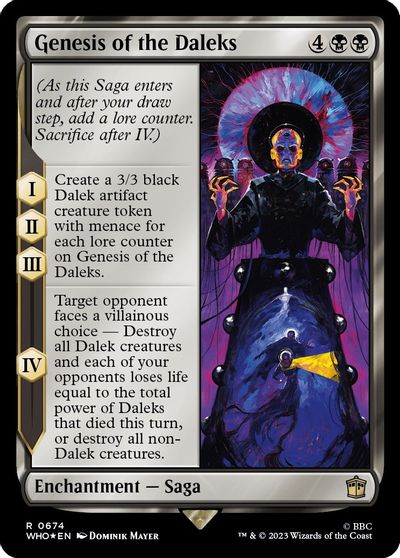 Genesis of the Daleks (Surge Foil) card art
