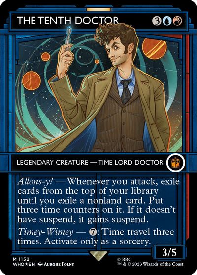 The Tenth Doctor (Showcase) (Surge Foil) card art