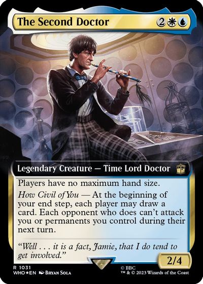 The Second Doctor (Extended Art) (Surge Foil) card art
