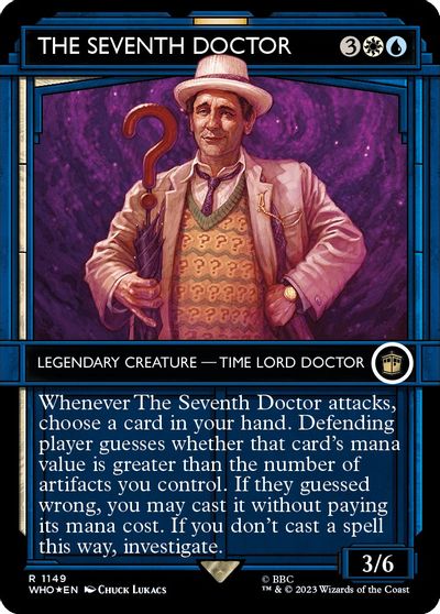 The Seventh Doctor (Showcase) (Surge Foil) card art