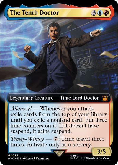 The Tenth Doctor (Extended Art) (Surge Foil) card art