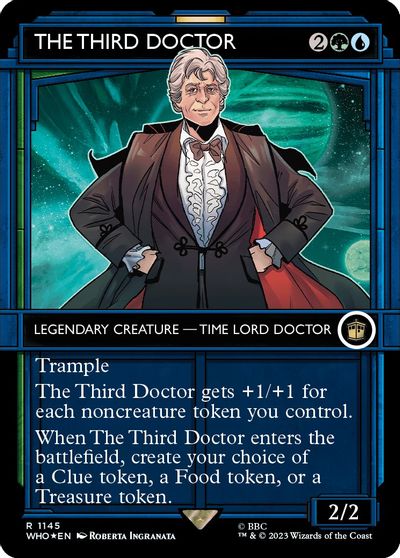 The Third Doctor (Showcase) (Surge Foil) card art