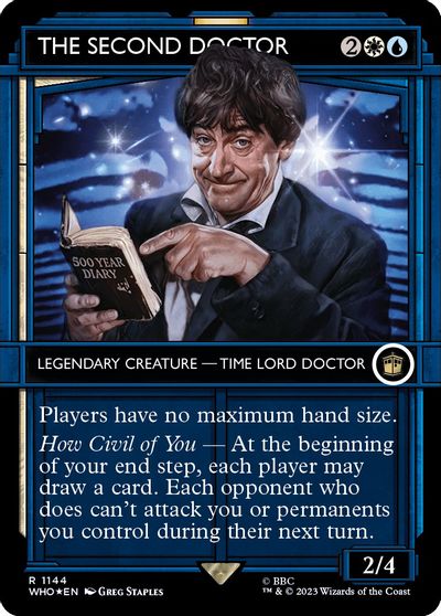 The Second Doctor (Showcase) (Surge Foil) card art