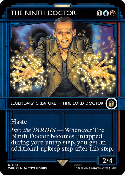 The Ninth Doctor (Showcase) (Surge Foil) card art