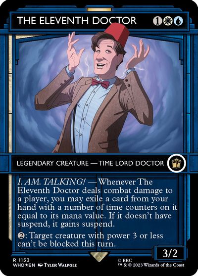 The Eleventh Doctor (Showcase) (Surge Foil) card art