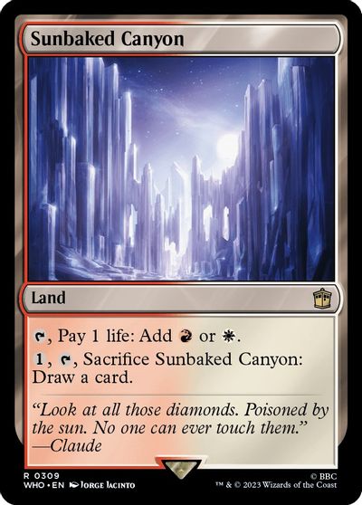 Sunbaked Canyon card art