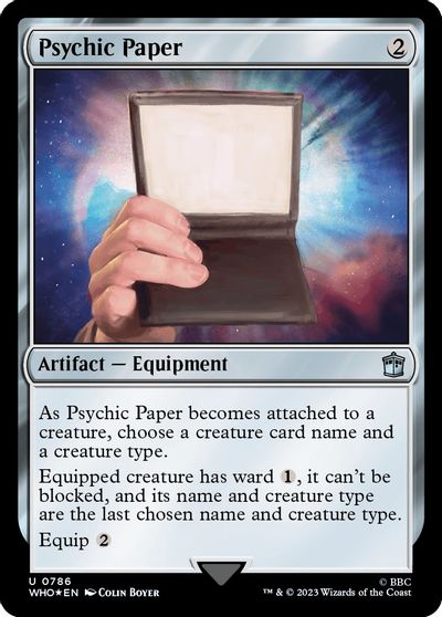 Psychic Paper (Surge Foil) card art