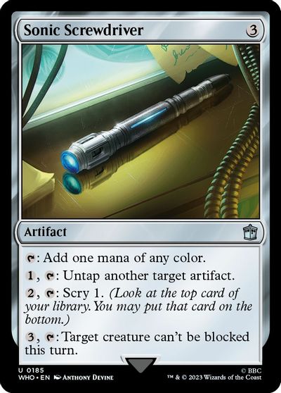 Sonic Screwdriver (0185) card art