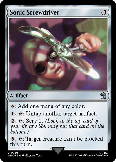 Sonic Screwdriver (0791) (Surge Foil) card art