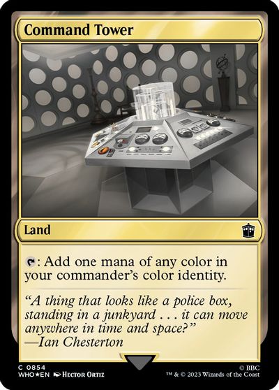 Command Tower (0854) (Surge Foil) card art