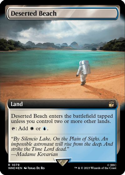 Deserted Beach (Extended Art) (Surge Foil) card art