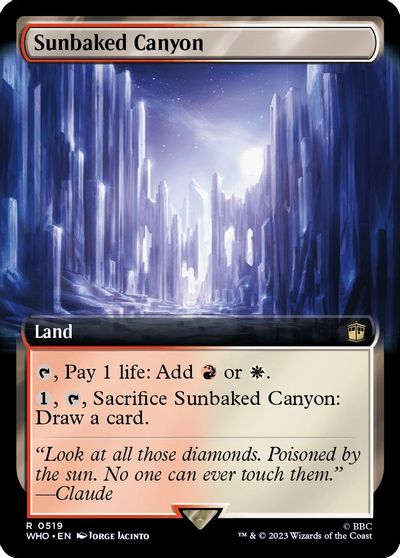 Sunbaked Canyon (Extended Art) card art