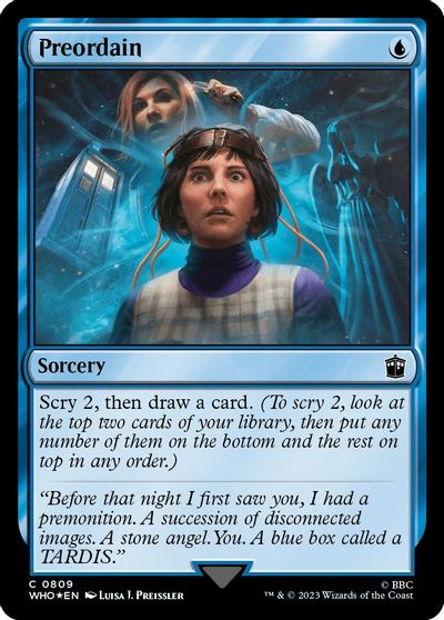 Preordain (Surge Foil) card art