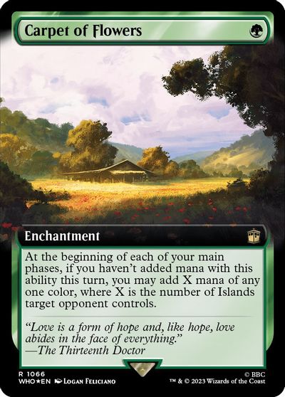 Carpet of Flowers (Extended Art) (Surge Foil) card art