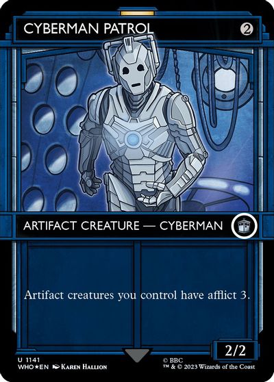 Cyberman Patrol (Showcase) (Surge Foil) card art