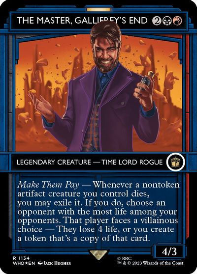 The Master, Gallifrey's End (Showcase) (Surge Foil) card art