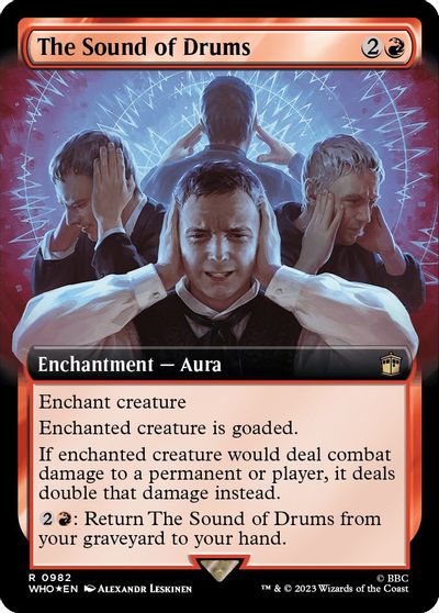 The Sound of Drums (Extended Art) (Surge Foil) card art