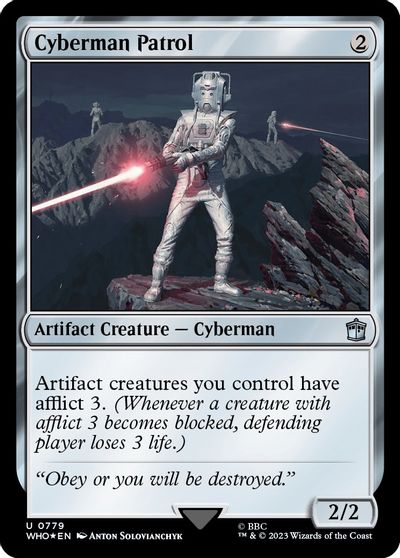 Cyberman Patrol (Surge Foil) card art