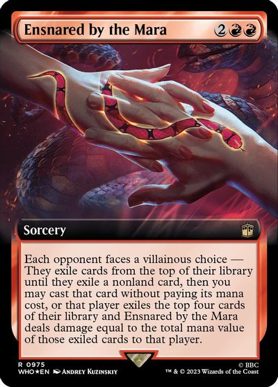Ensnared by the Mara (Extended Art) (Surge Foil) card art
