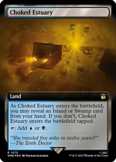 Choked Estuary (Extended Art) (Surge Foil) card art