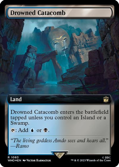 Drowned Catacomb (Extended Art) (Surge Foil) card art