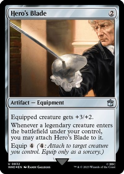 Hero's Blade (Surge Foil) card art
