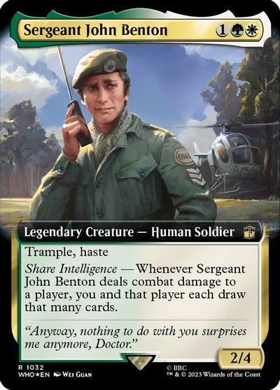 Sergeant John Benton (Extended Art) (Surge Foil) card art