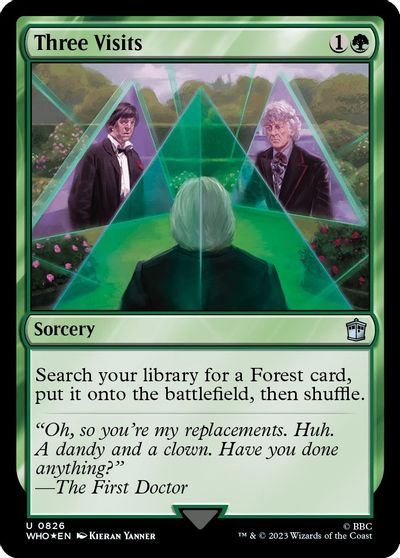 Three Visits (Surge Foil) card art