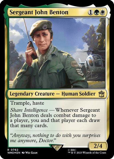Sergeant John Benton (Surge Foil) card art