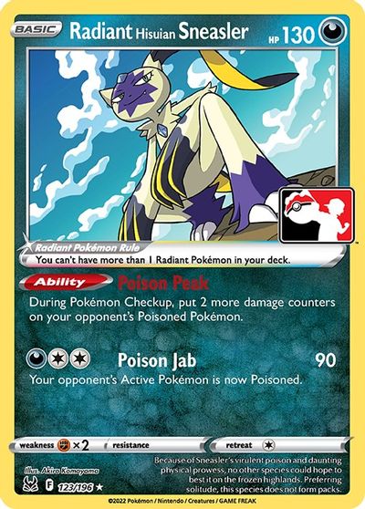 Radiant Hisuian Sneasler card art