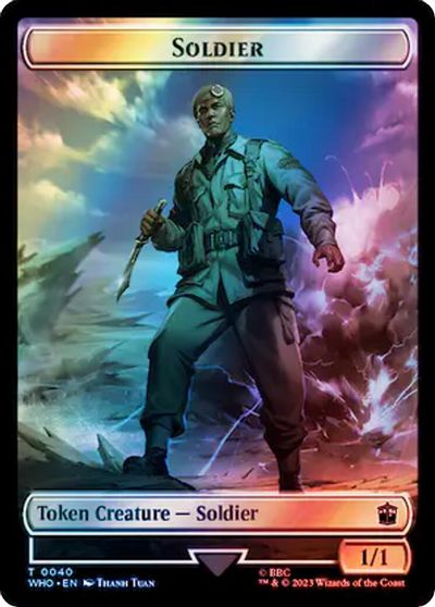 Soldier // Osgood, Operation Double Double-Sided Token (Surge Foil) card art