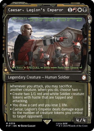 Caesar, Legion's Emperor (Showcase) card art