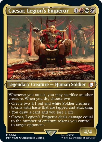 Caesar, Legion's Emperor (Display Commander) - Thick Stock card art
