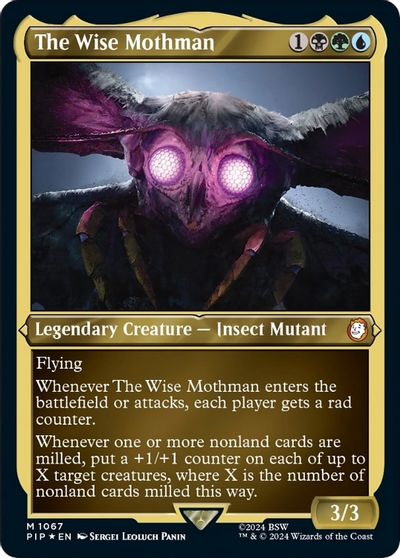 The Wise Mothman (Display Commander) - Thick Stock card art