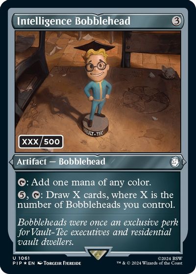 Intelligence Bobblehead (Serial Numbered) card art