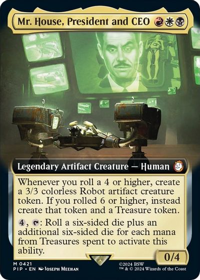 Mr. House, President and CEO (Extended Art) card art