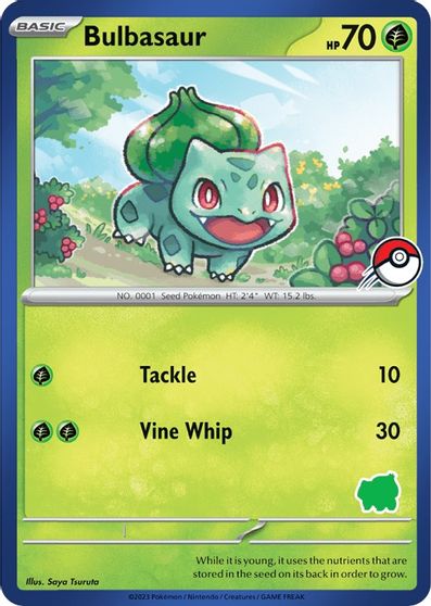Bulbasaur (Blue Border) card art