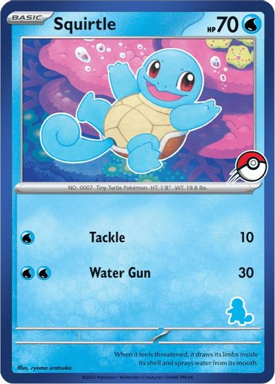 Squirtle (Blue Border) card art