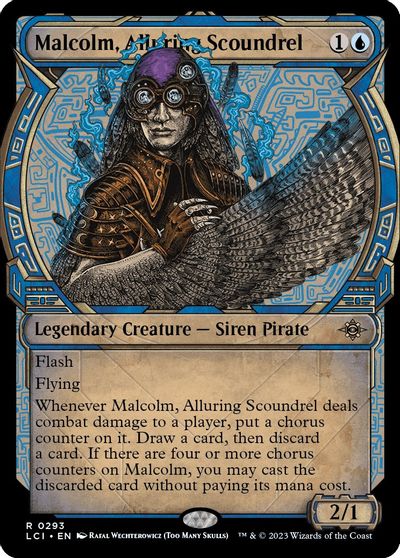 Malcolm, Alluring Scoundrel (Showcase) card art