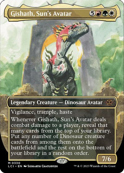 Gishath, Sun's Avatar (Borderless) card art