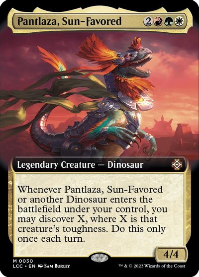 Pantlaza, Sun-Favored (Extended Art) card art