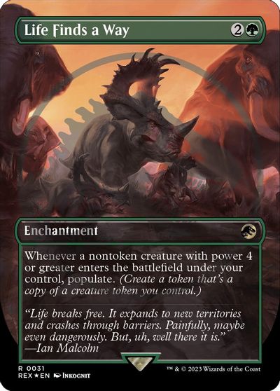 Life Finds a Way (Borderless) (Emblem) card art