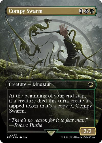 Compy Swarm (Borderless) (Emblem) card art
