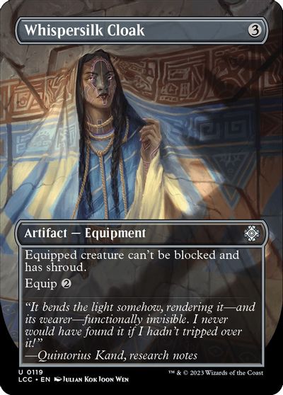 Whispersilk Cloak (Borderless) card art