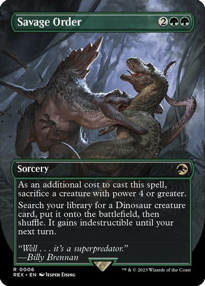 Savage Order (Borderless) card art