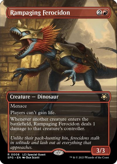 Rampaging Ferocidon (Borderless) card art