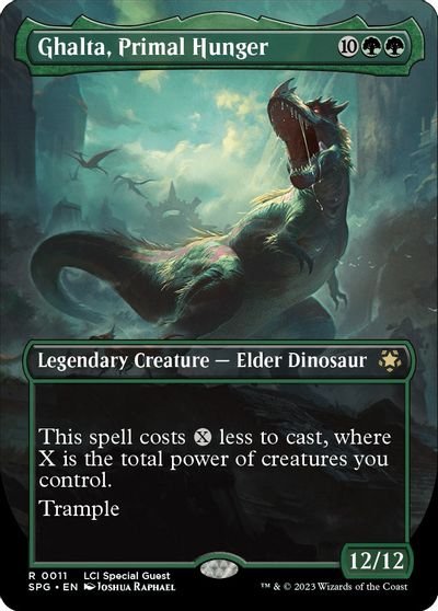Ghalta, Primal Hunger (Borderless) card art
